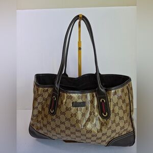 Gucci Crystal GG Canvas Bag